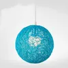 Creative Personality Colorful Pendant Lamps Restaurant Bar Cafe Lamps Rattan Field Pasta Ball E27 droplight by EMS