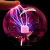 Crystal Plasma Light Ball Elektrostatisk Induktion Bollar LED Lights USB Power Battery Party Decoration Barngåva