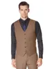 Skräddarsydd höst/vår brudgum Wear Beach Wedding Men Suits Waistcoat and Pants Groomsmen Suit Groom Tuxedos (Vest+Pants)