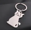 500 sztuk Nowa Moda Kreatywny Model Kot Brelok Popularny Keyring Metal Breloczek Prezent SN1845