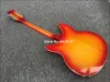 Chitarra elettrica a 12 corde di alta qualità con due pickup mezzo vuoto, corpo in tiglio, vernice arancione brillante6169908