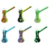 Beaker bubbler glass bong pipes water pipe smoking oil rigs Unbreakable silicone bubblers use for dry herb