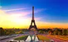 Dusk Blue Sky Torre Eiffel Grande carta da parati murale Soggiorno camera da letto Corridoio Foto Wallpaper Wall Decor Wall Papers