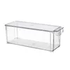 Paquete de 2 - Contenedor de almacenamiento acrílico con tapa y asa para gabinete refrigerador zer - Organizer1264b