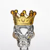 Glass Bowl Skull With Crown Large Size Glass Slide Herb Holder 14mm 18mm male Smoke Accessory For Glass Bong