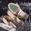 8 Color Cheap Luxry New Tubogas 101911 SP35C6SS.2T Red Dial Rose Gold Case Swiss Quartz Lady Watches Bracelet Watch High Quality6683426