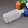 Bottiglie di plastica PE morbide Flaconi contagocce in plastica E-liquid da 50 ml all'ingrosso con tappo di sicurezza, flacone contagocce in plastica da 50 ml