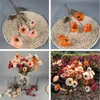 Faux flocage fleur de pavot de maïs (4 têtes/pièce) Simulation coquelicots d'automne pour mariage maison fleurs artificielles décoratives