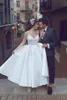 Chic Short Wedding Dress Spaghetti Straps Sexy Backless Sweetheart Lace Applique Elegant Bridal Gowns Cheap Wedding Dresses 2020 C263C