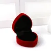 ДЕВУДЕНИЕ Организатор коробки кольца Серьги Сервица Маленькая подарочная коробка DIY CRAFT DISPARECED Свадьба и т. Д. Red Heart Velvet281O