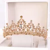 Cristalli di moda Ragazze da sposa Diademi Copricapo per matrimonio Compleanno Occasioni formali Oro Argento Corona Strass Perline Accessori per capelli per bambini Fascia AL2198