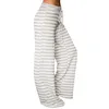 Pantalon de Yoga à jambes larges à rayures grande taille femmes pantalons amples pantalons longs pour Yoga danse S M L XL XXL 3XL coton doux maison