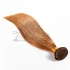 100% Top Qualité Européenne Non Transformée # 30 Couleur Naturelle Vierge Remy Bundles Bourgogne Droite Tissage de Cheveux Humains