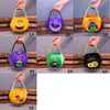 Halloween Bonbons Sac Cadeaux Pour Enfants Citrouille Ronde Stéréo Sac Parti Décoration Sac Creative Sac À Main 7 Styles DHL XD22221