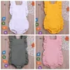 Baby Mädchen Kleidung Solide Infant Mädchen Strampler Baumwolle Leinen Neugeborene Overalls Ärmellose Kleinkind Bodys Boutique Baby Kleidung DW4196