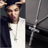 Stainless Steel Men Chain Christian Jewelry Gifts Vintage Cross INRI Crucifix Jesus Piece Pendant Necklace Gold