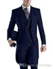 Men's Suits Blazers Latest Design One Button Groom Tailcoat Lapel Mens Morning Wedding Party 3 Pieces Blazer (jacket+pants+vest+tie) K29