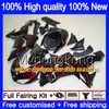 Kawasaki ZX 10 R ZX1000C ZX-10R 2006 2007 215My.0 ZX1000 C ZX10R 06 07 ZX 1000CC ZX 10R 06 07 ABSフェアリングキットホットグリーンブラック