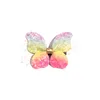 Блеск WELD Butterfly Hiar Clips 20 шт. Прекрасные девушки пэтчья большие бахноты 10,5 см шпильки милые дети розовые желтые аксессуары волос оптом