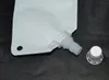 Nieuwe 50 ml witte plastic dyypack vloeistof stand-up opslag pouch packing tas met zijuitloop