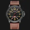 Лучшие бренд роскошные мужски для мужчин спортивные часы мужская армия военные кожаные кварцевые часы мужские водонепроницаемые часы Relogio Masculino