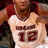 カスタムUMass Minutemen Basketball Jersey NCAA College Sean East Tre Mitchell T.Mitchell T.J.ウィークカールピエールサンバディアロキオンクレルジョー