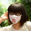 Mascherina del partito di cotone Bocca Volto stile unisex coreano Kpop Black Bear Denti Ciclismo Anti-polvere di cotone Bocca Maschera viso respiratore