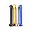 Mini-aluminiumlegeringsmetall Snuff Bottle Portable Straight Pole Snuff Bottle