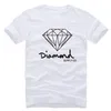 El Diamond Supply Co Men estampado Camiseta corta de manga corta Camiseta Camiseta barata Camiseta de moda Moda de moda Blanca Azul Amarillo G262O