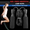 Schnelle Lieferung Aerobic-Übungen Boxen Springseil Springseil Einstellbare Lagergeschwindigkeit Fitness Schwarz Unisex Damen Herren Jumprope FY6160