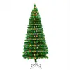 7.5ft Fiber Optic-Weihnachtsbaum mit 260 LED-Lampen + 260 Branchen