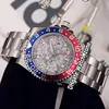 New Master GMT II m126719blro-0002 126719 Meteorite Cadran Automatique Montre Homme Bleu/Rouge Céramique Lunette Bracelet Acier Inoxydable Watch_Zone