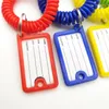 Förvaring Armband Nyckelring Plast Stretch Spiral Armband Keychain Armband Swimmingpool Hotellnummer Kort Tag Hand Ring Keyring Holder