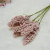 6 Pcs/Pack Artificielle Vanille Spike Bouquet Artificielle Vanille Mousse Berry Spike Maison Plante Mur Décoration Céréales Plante Tas