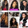 Allove Peruvian Straight Body Deep Curly 3 Bundles Remy Human Hair Extensions With 44 Lace Closure Double Weft Weave for Women Al47089602