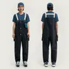 Strapback Mens New Designer Overalls Broadcloth Cargo Pants Loose Fit Casual Hip Hop Streetwear Fashion Pocket Polyester Cargo TRO282F