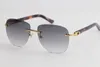 Gute Qualität modyelfreie Metall Sonnenbrille Mischen Sie Marmor lila Planke 8200860 Gläser Gold Rahmen Quadrat Metall Vintage Style Outdoor Design Klassisches Modell