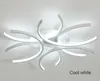 Modern 3C Led Ceiling Lights Aluminum Wave White surface mounted Lustre Avize Lighting 110V-220V for Bedroom Livingroom
