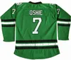 Maillots de hockey sur glace North Dakota Fighting Sioux College pour hommes cousus 9 Jonathan Toews 11 Zach Parise 7 T.J. Maillot de l'Université d'Oshie