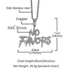 Men and Women Gold Silver Color Full CZ NO FAVORS Pendant Necklace with Rope Chain Charms Jewelry Gifts331s