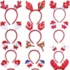 Kerst Hoofdband voor Kinderen Volwassen Kerst Herten Oren Kerstfeest Deals Santa Xmas Hair Band Clasp Hoofddeksels Xmas Gift JK1910