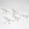 Palenie Clear Glass Bowls Mężczyzna 14.4mm Złącze z uchwytem Tobacco Bowl do wodnych Bongs Dabber Tools