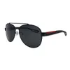 Großhandels-KUPNEPO Herren Luxusmode Polarisierte Markendesigner-Sonnenbrille 6-550 Brille schwarzer Rahmen schwarze Linse Schnelles Schiff Kostenloser Versand PRA26