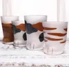 300 ml 230 ml tasses à griffes de chat verre de lait tasse en verre dépoli mignon chat pied griffe impression tasse patte de chat café enfants lait tasses en verre 10 oz gobelet