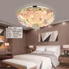 Pauw ronde kristallen plafondlamp voor woonkamer slaapkamer moderne indoor lamp met afstandsbediening luminaria kristal kroonluchter hanglamp