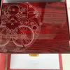 Lyx högkvalitativ klocka Originalkartong Papers Röda trälådor Handväska Presentklocka För 15400 15710 3120 3126 7750 Klockor