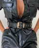 Solid Pu Leder Kleid Frauen Kurzarm drehen Kragenhemd sexy G￼rtel Partykleider Schwarz Vestidos Mujer