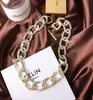 2020 European och American Wind Blogger Cuban Chain Widebrimma Thick Chain Necklace Nightclub Hiphop Hipster Full Diamond Clavi7408333