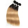 Colored Peruvian Hair 3 Bundles Straight T 1B 27 Blonde Ombre Hair Short Bob Style Brazilian Indian Cambodian Virgin Human Hair We5847628