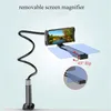 Mobile Phone Screen Magnifier Acrylic ABS 12 Inch HD Magnifying 3D Movie Video Amplifier With Flexible Expander Lazy Person Clip H4538110